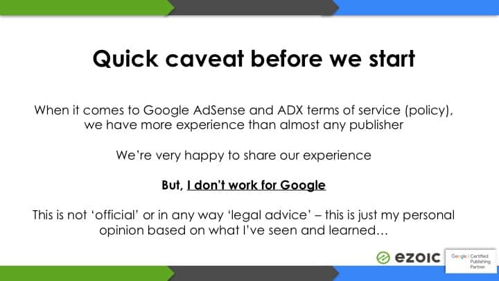 google adsense policy